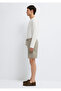 Elastic Waist Beige Shorts 0410333-70352 - 4