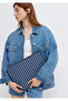 Striped Denim Laptop Bag 1913824-32177