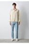 Textured Yellow Shirt Regular Fit / Normal Cut 0211829-89308 - 4
