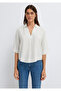 Striped White Blouse 1211612-80767 - 3