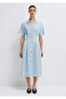 Striped Midi Dress 1310904-80767 - 3