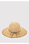Beige Straw Hat with Bead Detail 1913774-70185 - 3