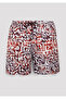 Printed Red Swim Shorts 0912339-70410 - 8