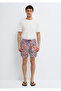 Printed Red Swim Shorts 0912339-70410 - 3