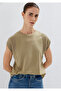 Textured Green T-Shirt Regular Fit / Normal Cut 1613970-71819 - 2