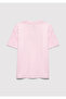 Printed Pink T-Shirt Loose Fit / Relaxed Comfortable Cut 7610475-90773 - 4