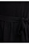 Linen Blend Black Long Dress 1310895-900 - 7
