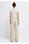 (Tencel Tm) Lyocell Blended Lace-Up Beige Pants 1011268-70143 - 5