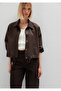 Linen Blend Brown Jacket Loose Fit / Relaxed Fit 1110891-91100 - 2