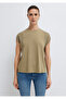 Textured Green T-Shirt Regular Fit / Normal Cut 1613970-71819 - 3
