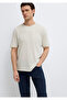 Beige Basic T-Shirt Loose Fit / Comfortable Loose Cut 0613460-70144 - 2