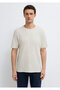 Beige Basic T-Shirt Loose Fit / Comfortable Loose Cut 0613460-70144 - 3