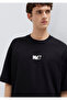 Me Printed Black T-Shirt Oversize / Wide Cut 0613377-900