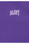 Logo Printed Purple Athlete T-Shirt Fitted / Body-Fitting Cut 7610336-70909 - 5