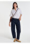Navy Blue Trousers with Pockets 1011193-85481 - 3