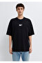 Me Printed Black T-Shirt Oversize / Wide Cut 0613377-900 - 3