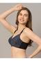 حمالة صدر مبطنة بالكامل بتصميم دانتيل - 38B - BLACK - 8