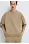 Crew Neck Beige Sweatshirt 0S10550-70362