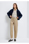 Beige Fabric Trousers 1011150-90378 - 3