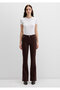 Molly Everday Brown Gabardine Trousers 1013691199 - 3