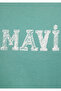 Printed Green T-Shirt Regular Fit / Normal Cut 1612232-71480 - 8