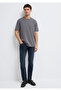 Anthracite Basic T-Shirt Loose Fit / Comfortable Loose Cut 0613466-90721 - 2
