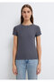 Anthracite (TENCEL™ ™ ) Modal Blended Basic T-Shirt Slim Fit / Slim Fit 1612904-83620 - 3