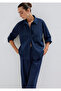 Navy Blue Shirt with Pockets Loose Fit / Relaxed Comfortable Cut 1211385-70497