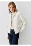 Wool Blend Ecru Jacket Loose Fit / Relaxed Fit 1110733-80194 - 2