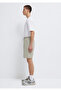 Elastic Waist Beige Shorts 0410315-70154 - 4
