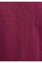 V-Neck Pink Basic T-Shirt Loose Fit / Comfortable Cut 1600961-70919 - 7