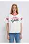 Printed Ecru T-Shirt Regular Fit / Normal Cut 1613861-70057 - 4