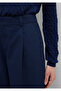 Navy Blue Pleated Trousers 1011147-82318 - 6