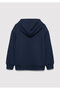 Jeans Printed Hooded Navy Blue Sweatshirt 6S10141-82318 - 6