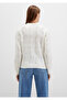 Alpaca Blend Crew Neck Ecru Sweater Regular Fit / Regular Cut 1710799-70057 - 4