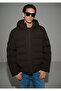 Hooded Brown Inflatable Coat 0110652-70219