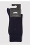 Mühür Logo Printed Navy Blue Socks 0911965-25723 - 2
