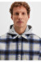Wool Blend Checkered Shirt Loose Fit / Relaxed Fit 0211786-91301 - 5