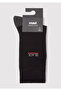 Black Embroidered Black Socks 0912201-900 - 3