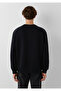 Logo Printed Crew Neck Black Sweatshirt 0S10551-900 - 5