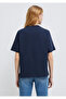Logo Printed Navy Blue T-Shirt Regular Fit 1613565-82318 - 6