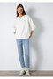 Embroidered Ecru Sweatshirt 1S10366-70057 - 2