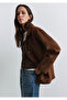 Faux Suede Brown Blazer 1110831-87736 - 3