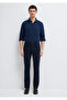 Marcus Dark Navy Comfort Gabardine Trousers 0035190674 - 3