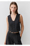 Wool Blend Anthracite Vest Slim Fit / Slim Fit 1110796-87829