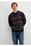 Wool Blend Navy Blue Sweater Regular Fit / Regular Cut 0710331-70497 - 2