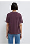 Biskilet Yaka Purple Basic T-Shirt Regular Fit / Normal Cut 1600955-70434 - 5