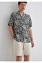 Printed Gray Shirt Regular Fit / Regular Cut 0211489-89886 - 3