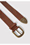 Brown Faux Leather Belt 1913293 -70280 - 3