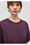 Crew Neck Purple Basic T-Shirt Regular Fit / Normal Cut 1600955-70635 - 5